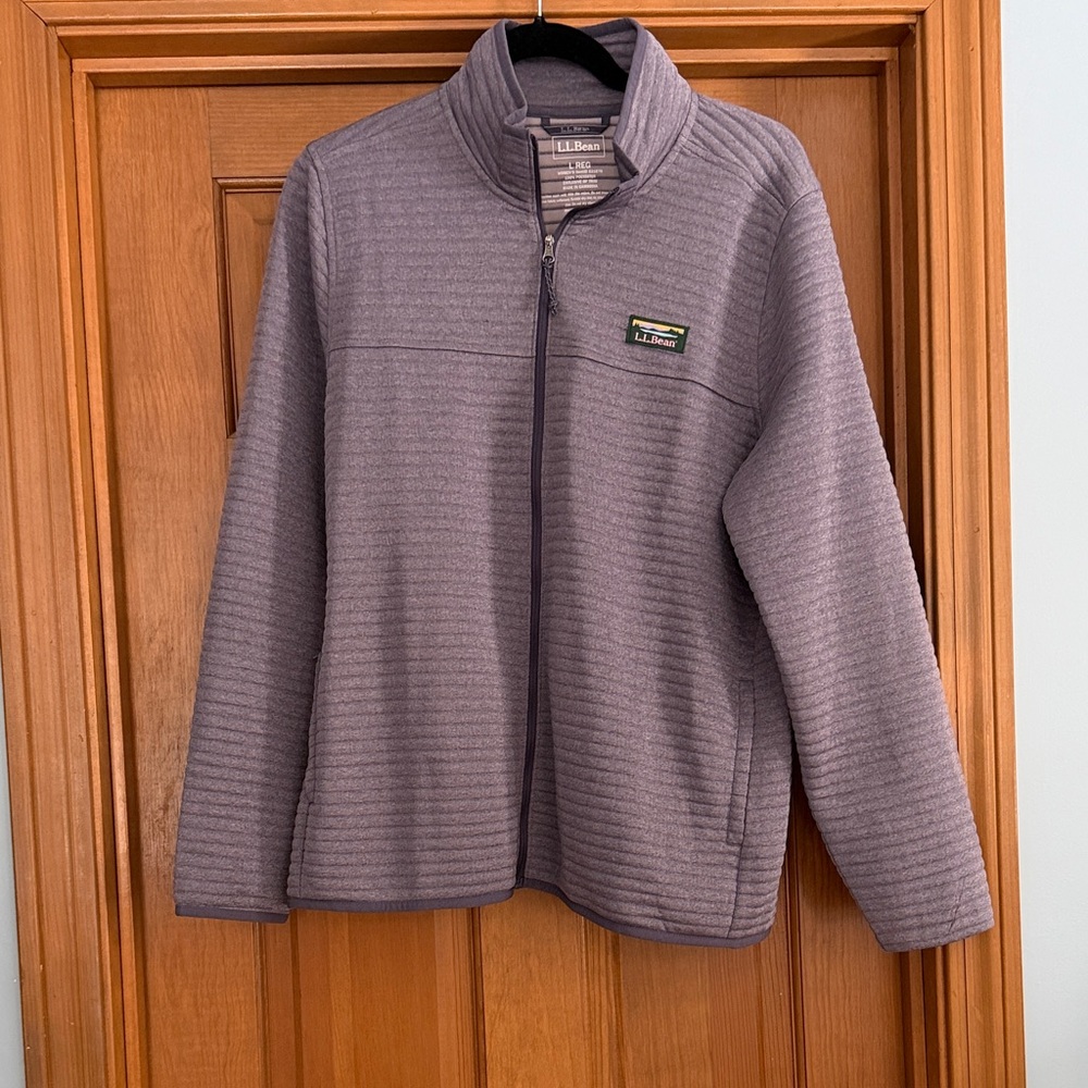 L.L. Bean Lavender Striped Airlight Jacket